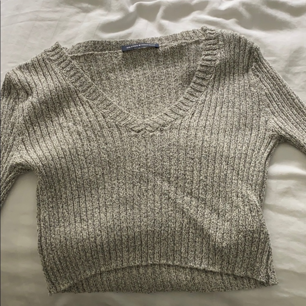 Cropped brandy Melville sweater